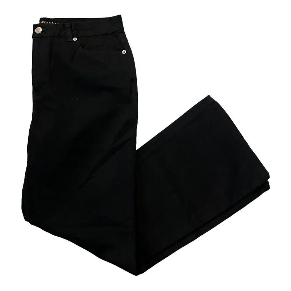 Ralph Lauren Black Boot Cut Denim Jeans Size 10 Petite